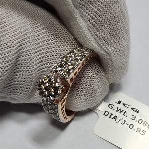 Anillo de Diamante Cultivado en Laboratorio, Ligero, de Oro de 14K, Certificado IGI, 1.02ct, Color G, Chapado en Rodio, Joyería Fina para Mujer, Venta al Por Mayor - Product Image 5