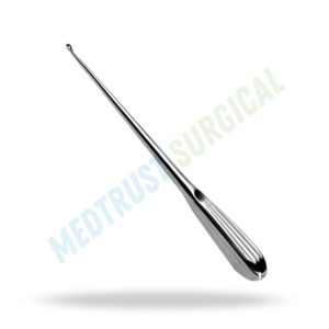 Curettes Brun 9 pouces 230 mm, instrument chirurgical neuro-spinal, outil orthopédique pour curettage osseux - Product Image 4