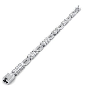 Bracelets tennis REYES Elegance en or massif 14 carats avec moissanite certifiée GRA pour femmes, cadeau de mariage luxueux, bijoux fins unisexes - Product Image 1