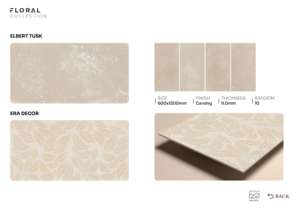 กระเบื้องพอร์ซเลนแกะสลักลายหรูหรา ขนาด 60x120 ซม. 600x1200 มม. 24x48 นิ้ว พื้นผิวสวยงามมีมิติ สำหรับปูพื้นและผนังที่พักอาศัยและอาคารพาณิชย์ - Product Image 3