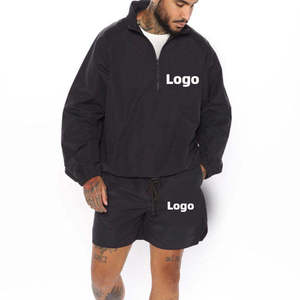 Ensemble court coupe-vent d'été unisexe, style streetwear, en nylon, comprenant une veste à capuche et un short, pour homme, 2 pièces - Product Image 3