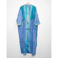 Robe kimono thermique 100 % soie pour femme, imprimée, col en V, fermeture à cordon, longueur intégrale, manches longues, couleur et logo personnalisables