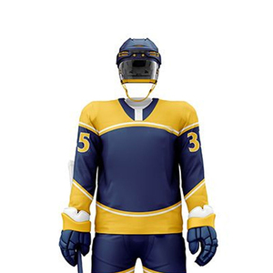 Tenue de Hockey sur Glace Personnalisée pour Équipe – Kit de Qualité Supérieure en Tissu Respirant Léger – Ensemble de Vêtements de Sport Professionnels - Product Image 4