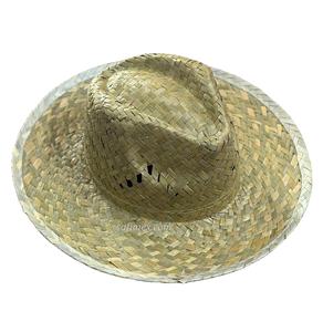 Chapeau de paille avec trous de ventilation, couleur naturelle, provenant du Vietnam, vente en gros, chapeaux de paille unis pour l'été, approvisionnement en vrac - Product Image 2