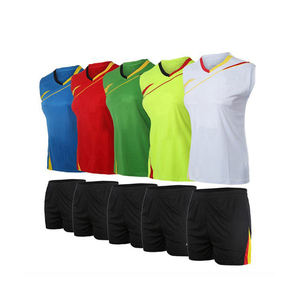 Conjuntos de Uniformes de Voleibol sin Mangas, de Secado Rápido, Transpirables, de Poliéster, Pantalones Cortos, Logotipo Personalizado, Ropa de Equipo, Entrenamiento, Partido, Ropa Deportiva - Product Image 2