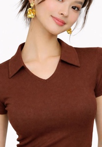 Haut de gamme pour femmes, vêtement de tous les jours, style essentiel, coupe ajustée, parfait pour les occasions décontractées, basique mais de haute qualité. - Product Image 3