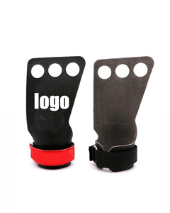 Poignées de musculation en PU antidérapantes avec sangle de poignet réglable, gants unisexes à doigts complets pour tractions, haltérophilie et entraînement fonctionnel - Product Image 2