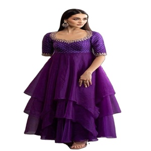 Salwar Kameez เสื้อบอลลีวูดสำหรับงานปาร์ตี้,เสื้อผ้าพื้นเมืองปักลายชุดบอลลีวูดอินเดียหนาสำหรับงานปาร์ตี้ - Product Image 1