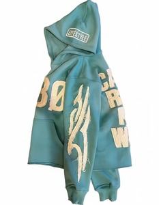 Nueva sudadera con capucha para hombre, bordada con efecto desgastado, fabricada en fábrica, precio económico, OEM. - Product Image 6