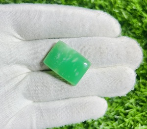 Cabocho de crisoprasa natural mixta con matriz |   Crisoprasa Verde de Calidad AAA, Gema Suelta para Joyería, Precio al por Mayor - Product Image 5