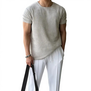 Camisetas Casuales de Buena Calidad en Línea, Camisetas de Hombre Lisas Teñidas Personalizadas de Estilo Urbano Más Vendidas - Product Image 1