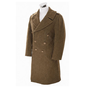 Trench-coat classique pour homme, reproduction, en toile écologique respirante, coupe confortable, panneaux longs, boutons sur le devant, pratique - Product Image 2