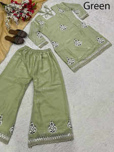 ชุดเล่น Salwar สไตล์อินเดียแบบดั้งเดิมเสื้อผ้าแนวพื้นเมืองสำหรับผู้หญิงชุดอินเดียและปากีสถานแบบแฟนซี - Product Image 2