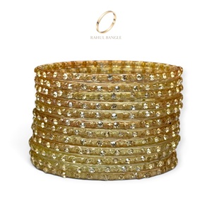 Collection de Fête : Bracelets Tendance en Verre Plaqué Or Style Cachemire avec Perles Goutte de Pluie pour Mariages et Cérémonies Féminines – Prix de Gros - Product Image 3