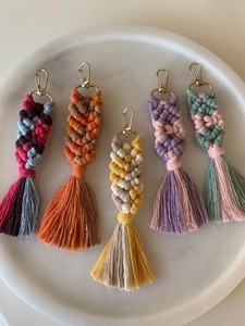 Evil Eye Protection Macrame Keychain Decorative <b>Object</b> For Protection Charm Against Negative Energy And Zipper Pull Charm - Product Image 2