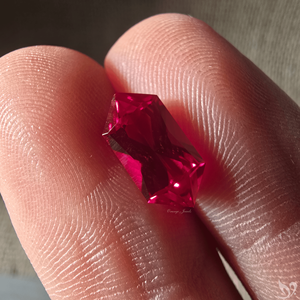 Rubis de laboratoire de 2,58 carats, taille marquise hollandaise, rouge vif, pierre précieuse non montée pour bague, pendentif et bijoux fins - Product Image 3