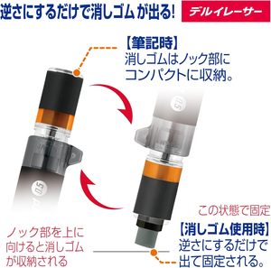 ดินสอกดเซบร้า เดลการ์ด รุ่น ER 0.5 มม. สีขาว P-MA88-W - Product Image 3