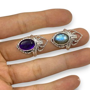 925 Sterling <b>Silver</b> Amethyst And Labradorite Multi Gemstone <b>Ring</b> <b>Men</b> Original Handmade <b>Silver</b> Jewelry Classic Fine <b>Ring</b> Design - Product Image 1