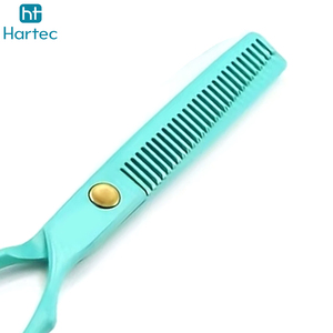 Ciseaux à effiler les cheveux personnalisés de 5,5 pouces avec logo, en acier inoxydable 440C, ciseaux de barbier à 30 dents, ciseaux de coiffure à effiler les cheveux - Product Image 3
