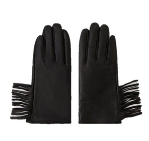 Black PU gloves with tassels - Product Image 1