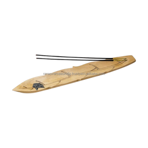 Classic Wooden Incense Holder Tray Handmade Natural Wood Ash Catcher Incense Burner Home Temple <b>Decorative</b> Gift - Product Image 3