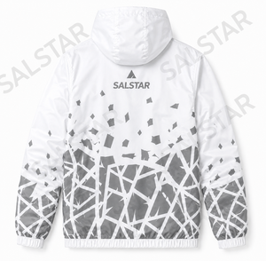 Custom Sublimation Windbreaker <b>Jacket</b> <b>Men</b> Lightweight Hooded Sports <b>Jacket</b> Waterproof Outdoor Running <b>White</b> <b>Jacket</b> Manufacturer - Product Image 2