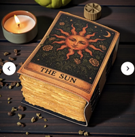 Carnet de notes NEW ERA Sun Vintage en cuir gaufré, couverture rigide, impression UV, reliure cousue, haute qualité, cadeau, 100 pages