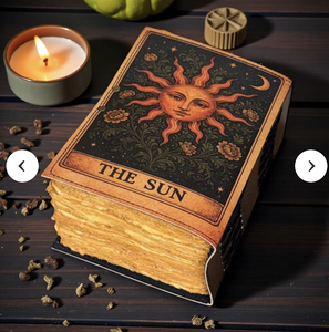 Carnet de notes NEW ERA Sun Vintage en cuir gaufré, couverture rigide, impression UV, reliure cousue, haute qualité, cadeau, 100 pages - Product Image 2