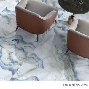 Azulejo de Porcelana Bright Iris 600x1200, Formato Grande, Superficie Pulida Premium, para Pared y Suelo, Diseño Moderno para Interiores y Exteriores Plus - Product Image 1