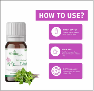 10ml <b>Dropper</b> <b>Bottles</b> | TULSI EXTRACT DROPS | Ocimum tenuiflorum | Stress relief, immunity, respiratory health - Product Image 4