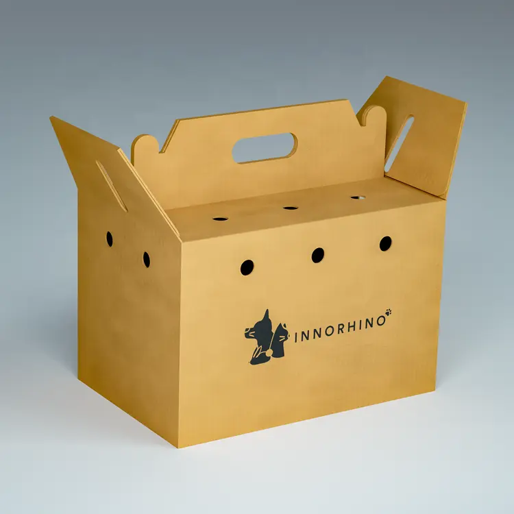 Oluklu evcil hayvan taşıyıcı ambalaj kutuları kek üreticisi INNORHINO