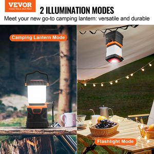 Linterna LED Multifuncional de 1000LM para Camping, Iluminación de 360 Grados, 4 Modos de Iluminación, Recargable por USB, Linterna para Exteriores - Product Image 2
