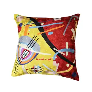 Wholesale Indian Blasting Colors Hand Embroidered Cushion Covers Handmade Throw Pillow With Best Quality And Price