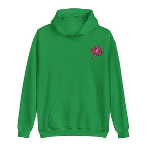 Sudadera con Capucha Verde de Forro Polar Premium, Manga Larga, Estilo Casual, con Bolsillo Canguro y Puños Acanalados, Cómoda para Uso Diario - Product Image 1