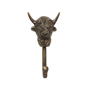 Gancho de Pared de Metal Resistente, Gancho de Hierro Fundido Vintage para Bata, Abrigo o Toalla, Gancho de Pared Individual de Bronce Antiguo - Product Image 2