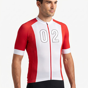 Maillot de cyclisme en mesh pour homme, qualité supérieure, maillot de vélo de route à fermeture éclair intégrale pour homme, maillot de cyclisme léger en mesh pour homme, été - Product Image 1