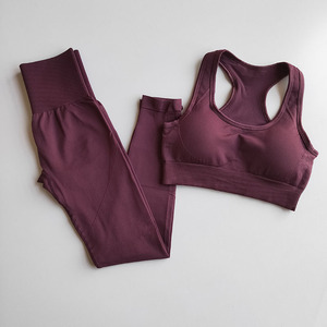 Activewear Two Piece Set Women Seamless Yoga <b>Leggings</b> Sport Bra Gym Workout Suit High Elastic Fast Dry Running Fitness Yoga Suit - Product Image 5