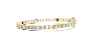 Minimalist 2-Prong Round Diamond Tennis <b>Bracelet</b> - Product Image 4