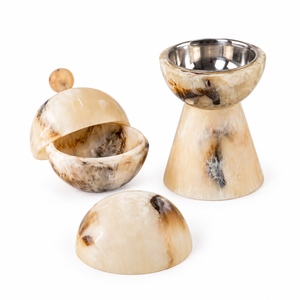Quemador de Incienso de Resina con Efecto Mármol Crema y Tapa Decorativa, Set de Quemador de Aroma con Pedestal, Proveedor Mayorista - Product Image 3