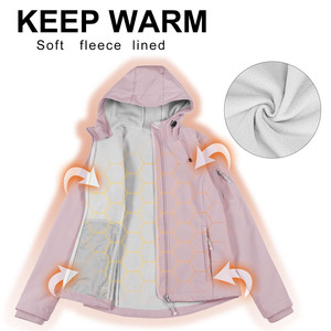 Chaqueta Softshell para Mujer de Alta Demanda, Antiarrugas, Mangas Largas, Tejido Duradero y Transpirable, Chaqueta Softshell para Esquí - Product Image 3