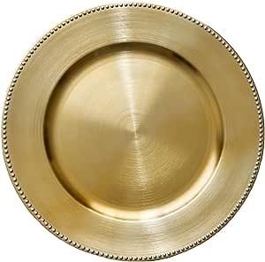 High Quality Stainless Steel <b>Large</b> Size Metal Charger <b>Plate</b> Black Handmade Minimalist Design Solid Color Dishes 100pcs - Product Image 2