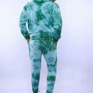 Men's <b>Tie</b> <b>Dye</b> Reversible Hooded Drawstring 2 1 Tracksuit <b>Set</b> Full Sleeve Casual Sweatshirt Side Pockets Breathable Winter Wear - Product Image 2