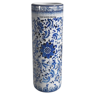 Classic Fancy Style Aluminum Casting <b>Metal</b> Round Shape Enamel Printed <b>Umbrella</b> <b>Stands</b> Home and Entry Way Creative Design - Product Image 1