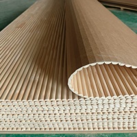 Panneau mural flexible en MDF cannelé pour intérieur