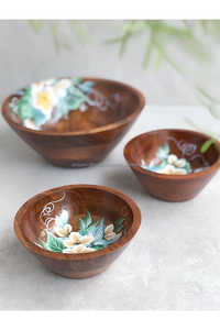 Cuenco de madera de venta superior, cuenco para servir ensaladas, fabricante al por mayor, nuevo diseño, cuenco para servir ensaladas de madera con acabado a mano - Product Image 6