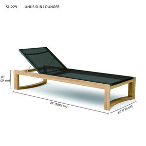 Junus เก้าอี้อาบแดดเก้าอี้กลางแจ้งที่สะดวกสบายสำหรับการพักผ่อนท่ามกลางแสงแดด - Product Image 5