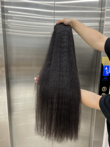 Extensiones de Cabello Remy Liso Kinky, Sin Caída, Sin Enredos, Tejido a Máquina, Doble Trama, Todos los Colores, Cabello Humano Vietnamita - Product Image 2
