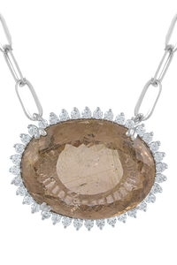 Colgante de Cuarzo Rutilado y Circonita Cúbica en Plata de Ley 92.5 KLSP-50585 - Product Image 5