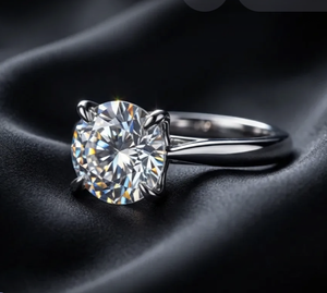 แหวนแต่งงานทองคำขาว 10k 14k 18k ขนาด 2 มม. ประดับเพชร 2 กะรัต เพชรกลมสังเคราะห์ CVDHPHT พร้อมใบรับรอง IGI GIA - Product Image 2