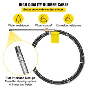 Kit Cavo di Controllo Fuoribordo per Sistema di Sterzo Marino 14FT 3/4'' SH - Ricambi e Accessori di Alta Qualità per la Sterzatura della Barca - Product Image 5